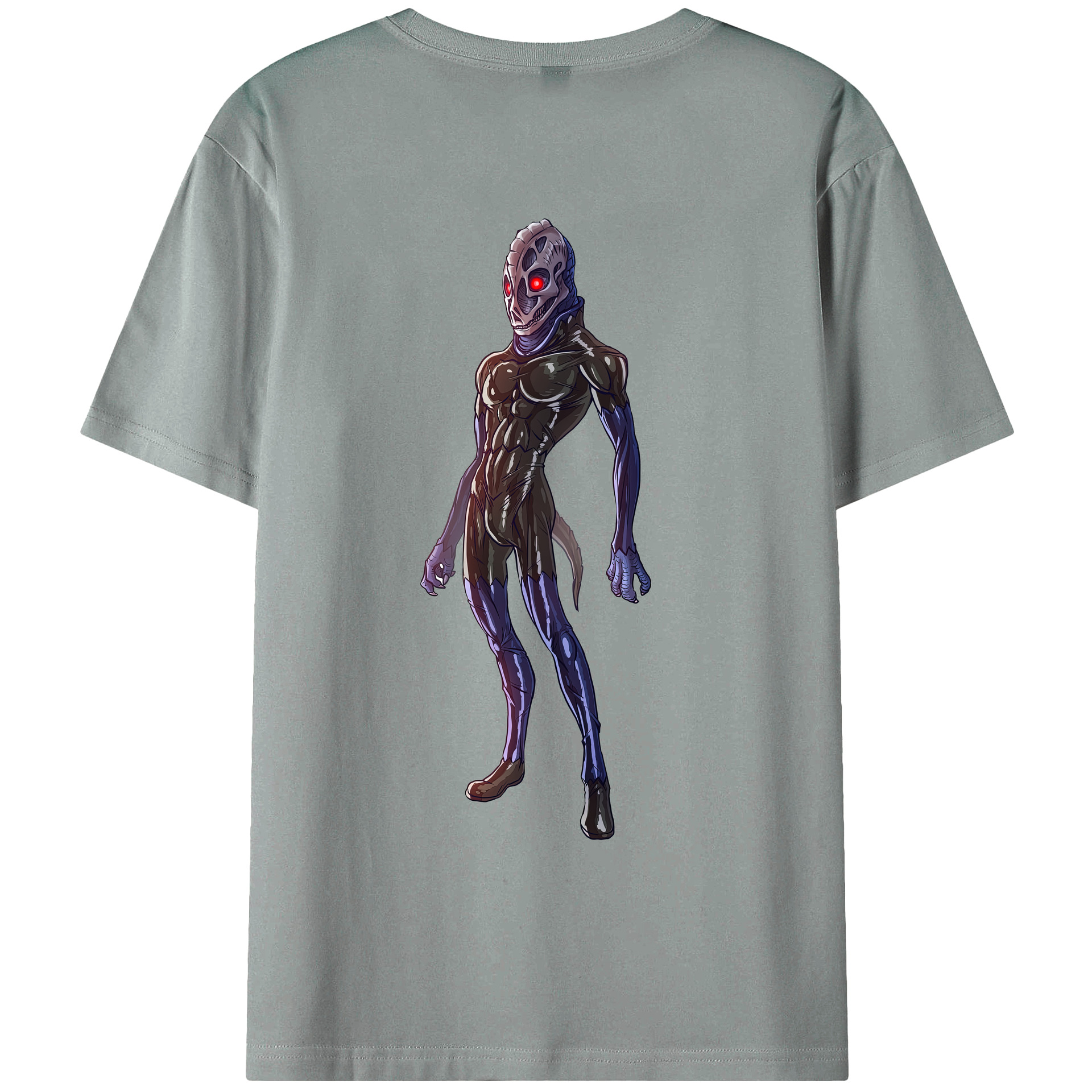 （画像用） ウルトラマン Ultraman 綿100％ メンズ半袖Tシャツ（バックプリント） 通気性